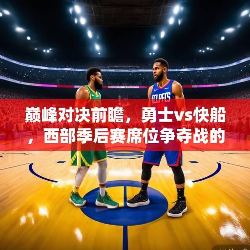 巅峰对决前瞻，勇士vs快船，西部季后赛席位争夺战的关键一役，勇士vs快船，西部季后赛席位生死战