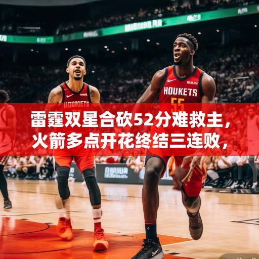 雷霆双星合砍52分难救主，火箭多点开花终结三连败，范弗利特关键球定乾坤，火箭终结三连败，范弗利特关键球定乾坤