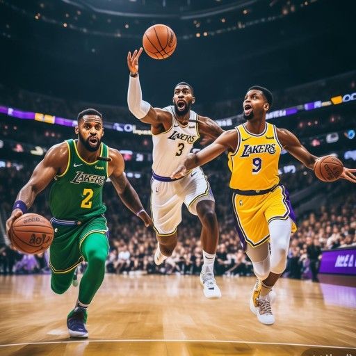 NBA湖人队员的赛场风云