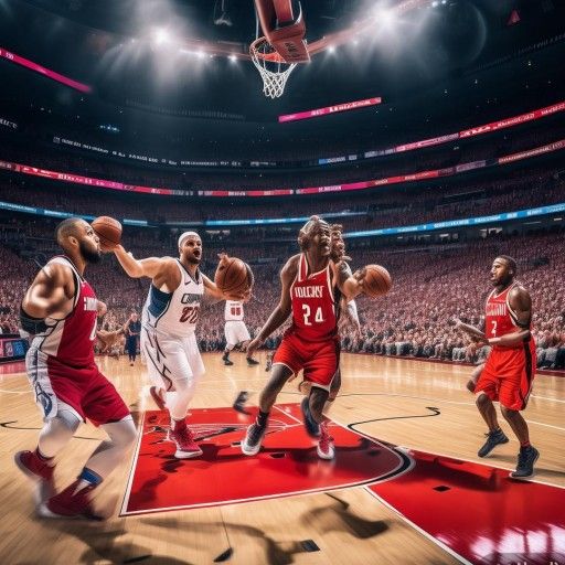 NBA快船vs火箭，炸裂对决！