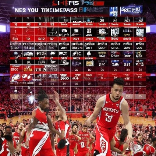 NBA火箭队赛程来了！