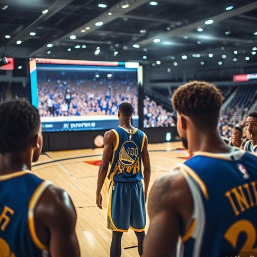 NBA勇士录像，学库里绝杀！