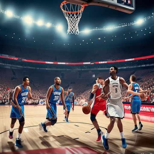 NBA雷霆vs火箭，火花四溅！