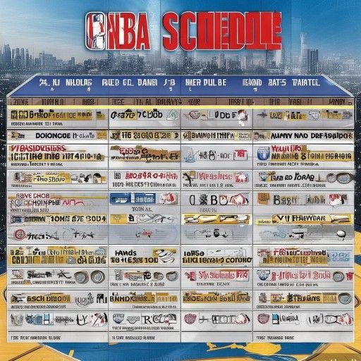 NBA赛程图，看球不迷路！